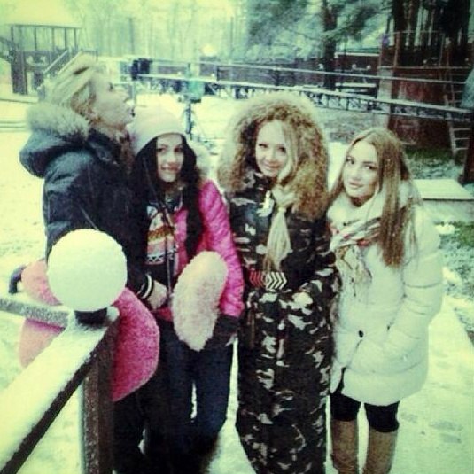 Дарья Пынзарь в Instagram:  Уррррраааа у нас снег