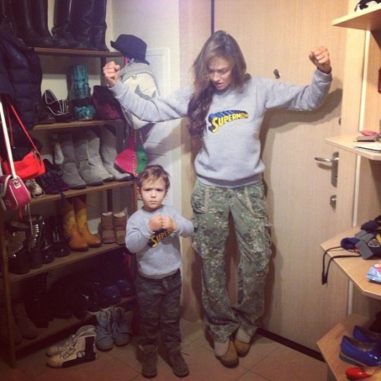 Алена Водонаева и ее сыночек:)