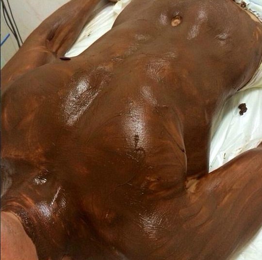 Гусевы в Instagram:  Шоколадное обертывание