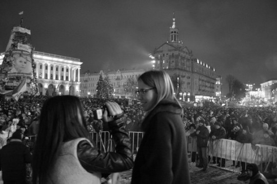 Ксения Собчак посетила Евромайдан.