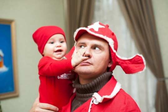 Степан Меньщиков в семьей