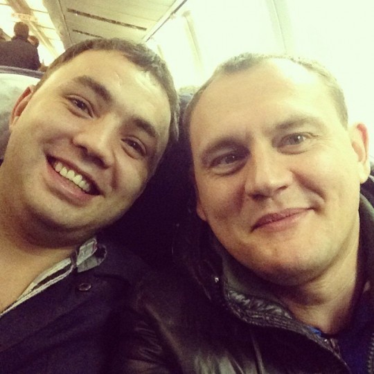 Степан Меньщиков. Надо же, встретились в самолете.