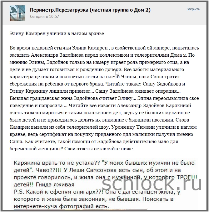 Элину Камирен уличили в наглом вранье