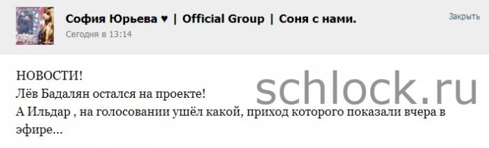 На голосовании проект покинул…