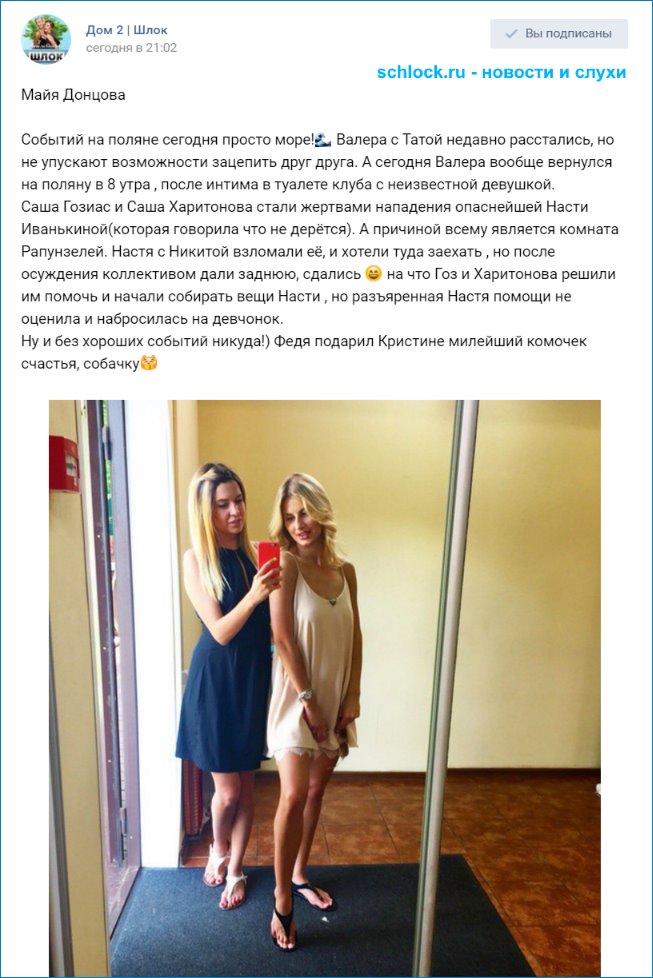 Событий на поляне сегодня просто море