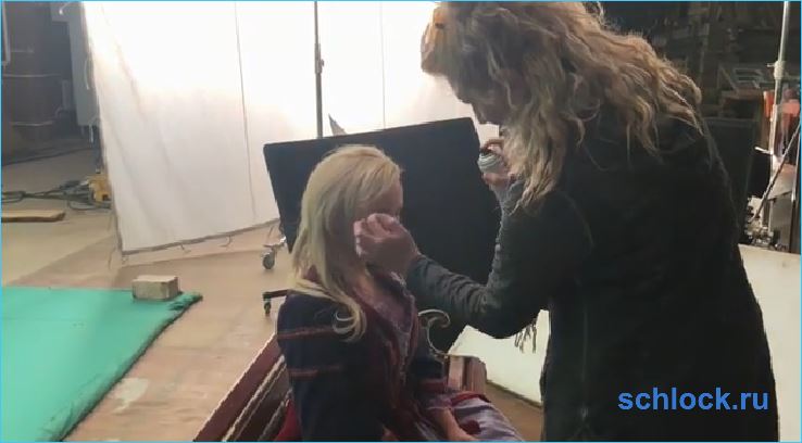 Харитонова на съемках в фильме