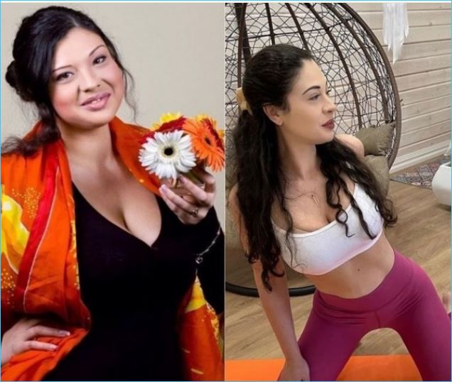 Инна Воловичева показывает пример похудения для Кати Гориной