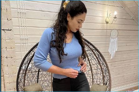 Инна Воловичева показывает пример похудения для Кати Гориной Инна Воловичева показывает пример похудения для Кати Гориной