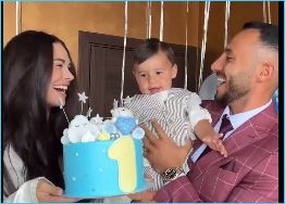 Ирина Пинчук и Арай Чобанян празднуют первый год рождения сына Давида