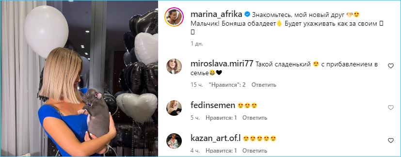 Странное совпадение с новыми питомцами у Африкантовой и Капаклы