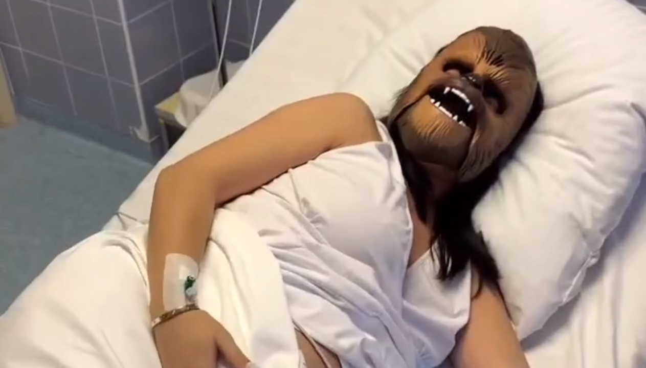 Ирина Пинчук рожала в маске Чубаки. Как это было?