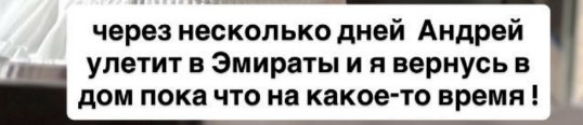 Жена Андрея Чуева будет жить в его доме, когда он улетит в Дубаи
