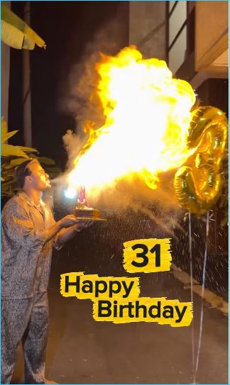 Алексей Купин получил поздравление от Насти Голд с 31 днем рождения