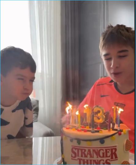 Семья Гажиенко отметили 13 день рождения старшего сына Кирилла